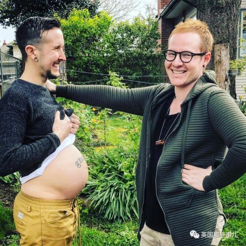 美国变性人小哥亲自怀孕 为同性恋男友产子