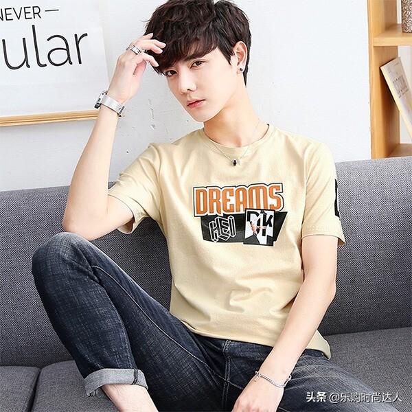 潮男时尚短袖T恤,多彩人生穿出魅力风格