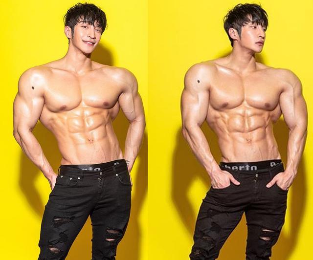 韩国25岁健美新星,每个月吃掉90斤鸡胸肉,公开宣称不用任何药物