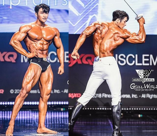 韩国25岁健美新星,每个月吃掉90斤鸡胸肉,公开宣称不用任何药物