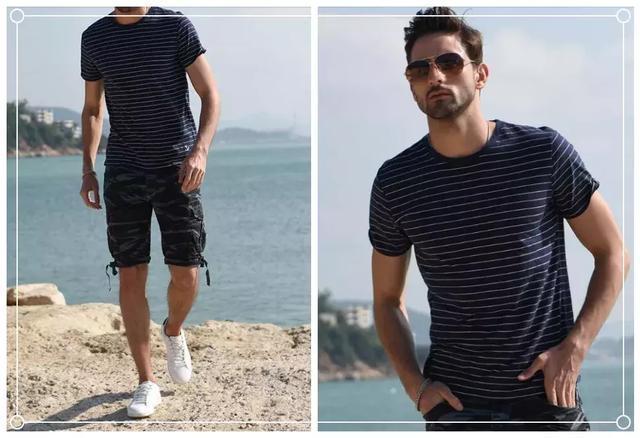 短裤+上衣穿搭,颜色不同搭配更加时尚