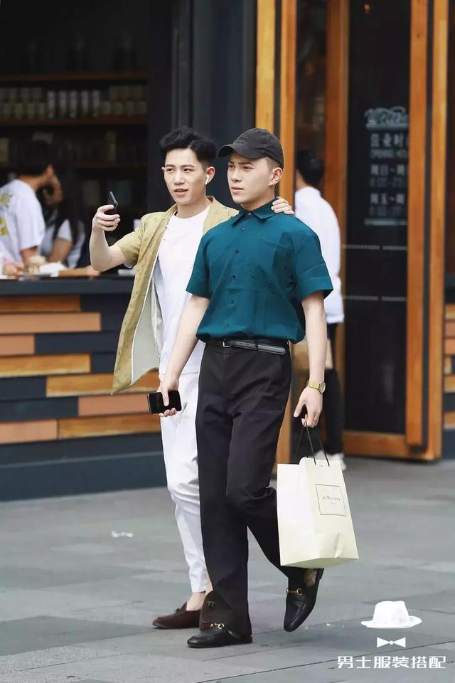 短袖衬衫很土味?那是你还没穿对!