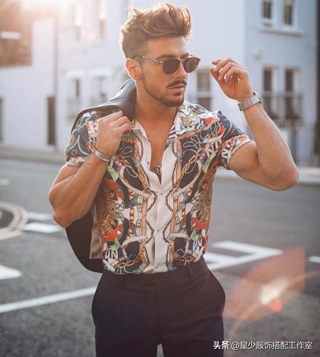 男人穿花衬衫忒骚?5种搭配让你变型男代表