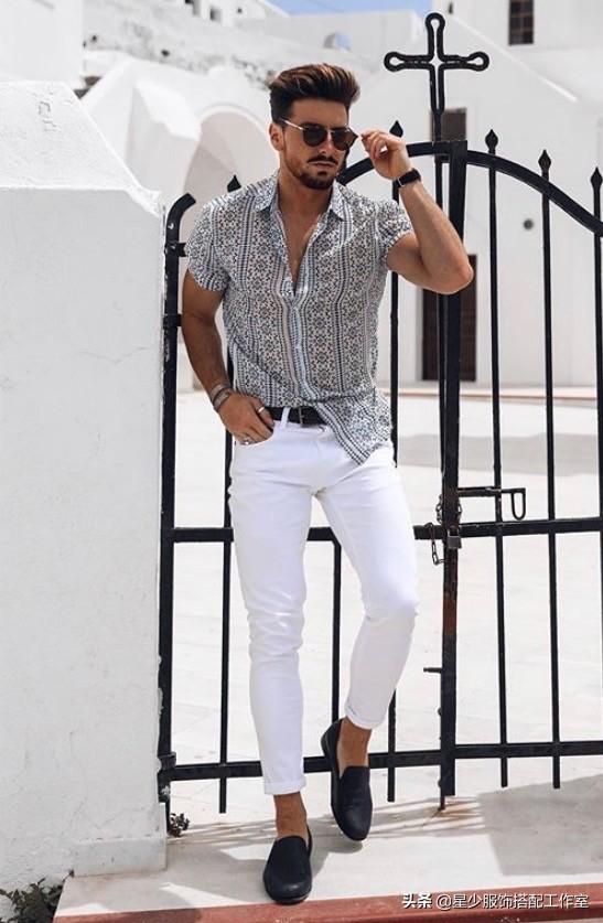 男人穿花衬衫忒骚?5种搭配让你变型男代表