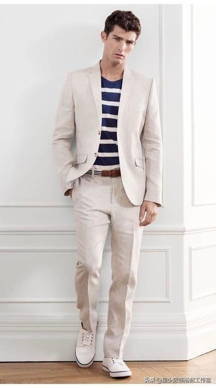 男人穿T恤,夏天无惊喜?条纹变海魂,六种搭配更显男人味