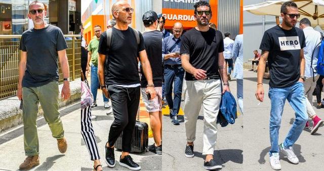 黑色T恤没选对,不但不显瘦反而会显胖