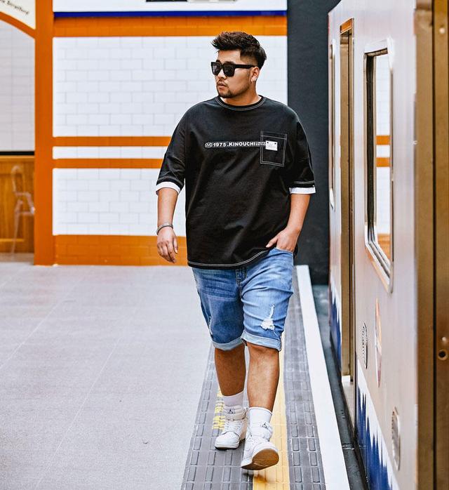 黑色T恤没选对,不但不显瘦反而会显胖