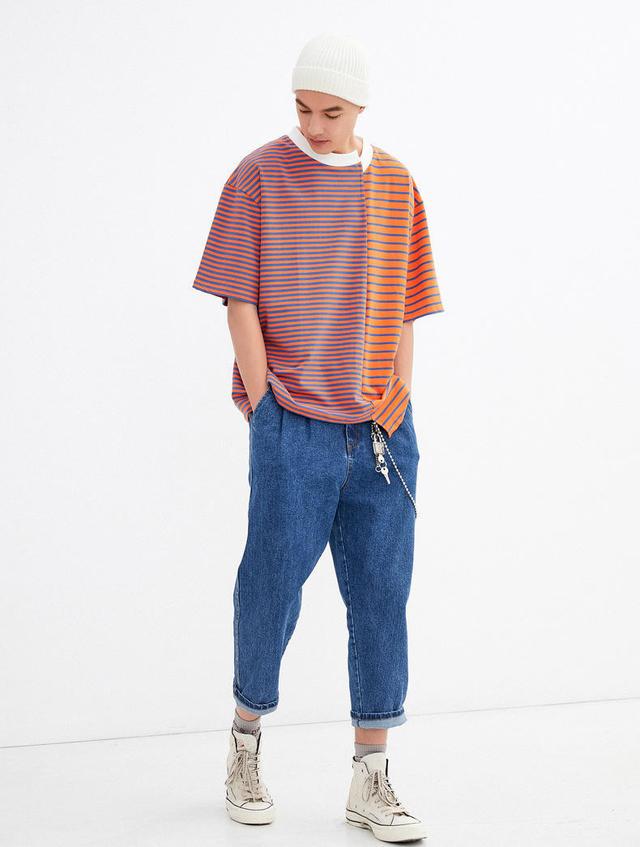 要拉长身高?矮仔君不用愁,条纹神助攻