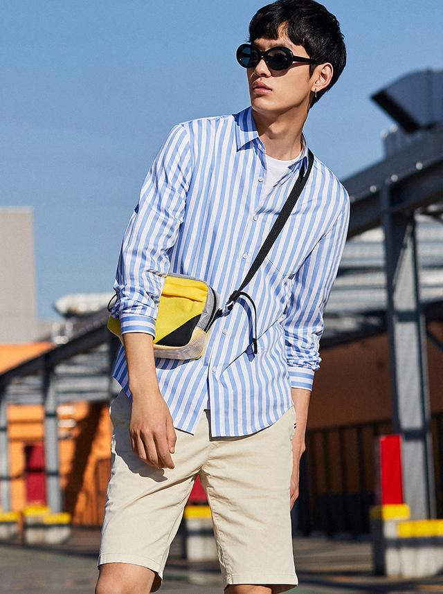 要拉长身高?矮仔君不用愁,条纹神助攻