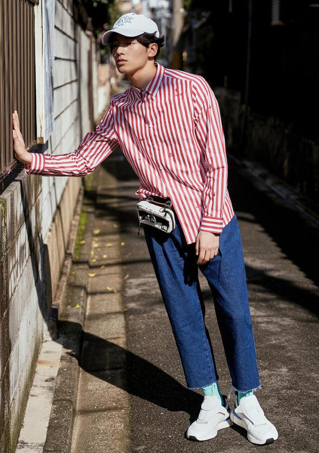 要拉长身高?矮仔君不用愁,条纹神助攻